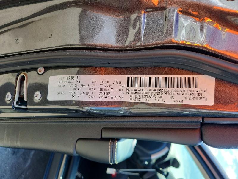 Aukcja sprzedaży 2016 Jeep Cherokee, vin: 1C4PJMDS3GW246272, numer aukcji: 61886846