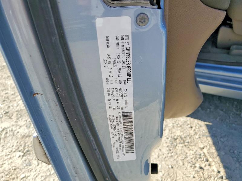 59655466 :رقم المزاد ، 2C4RC1GG9DR662680 vin ، 2013 Chrysler Town & Country مزاد بيع