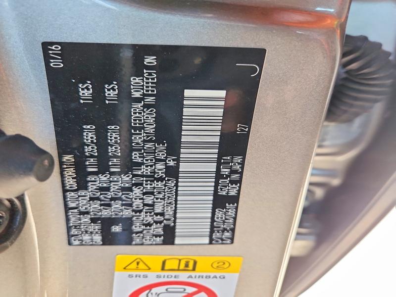 Aukcja sprzedaży 2016 Lexus Nx 200t, vin: JTJYARBZ3G2032467, numer aukcji: 59792086
