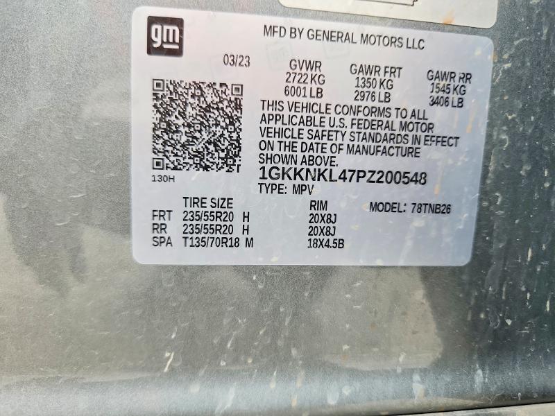 Aukcja sprzedaży 2023 Gmc Acadia, vin: 1GKKNKL47PZ200548, numer aukcji: 60994826
