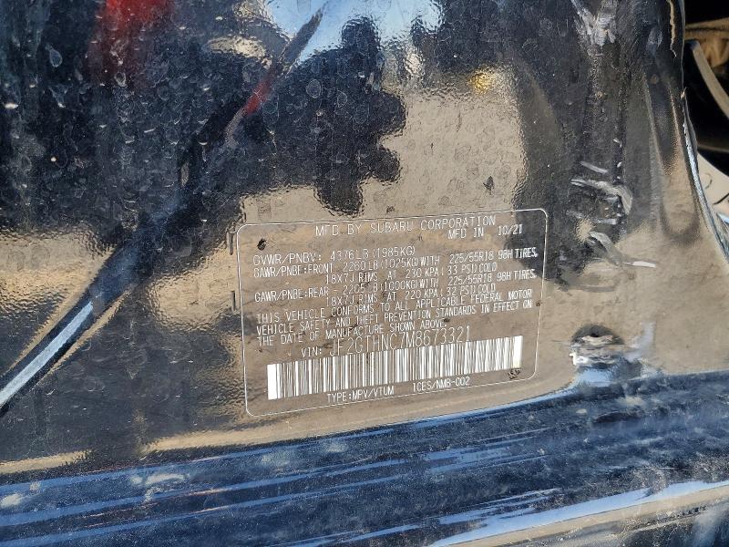2021 Subaru Crosstrek მანქანა იყიდება აუქციონზე, vin: JF2GTHNC7M8673321, აუქციონის ნომერი: 85631145