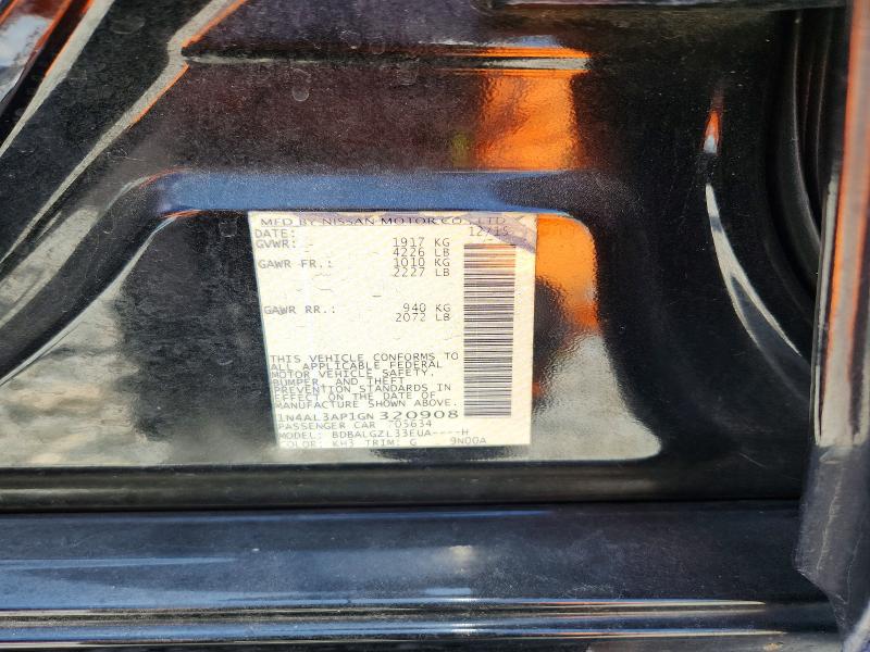 Aukcja sprzedaży 2016 Nissan Altima, vin: 1N4AL3AP1GN320908, numer aukcji: 59798816
