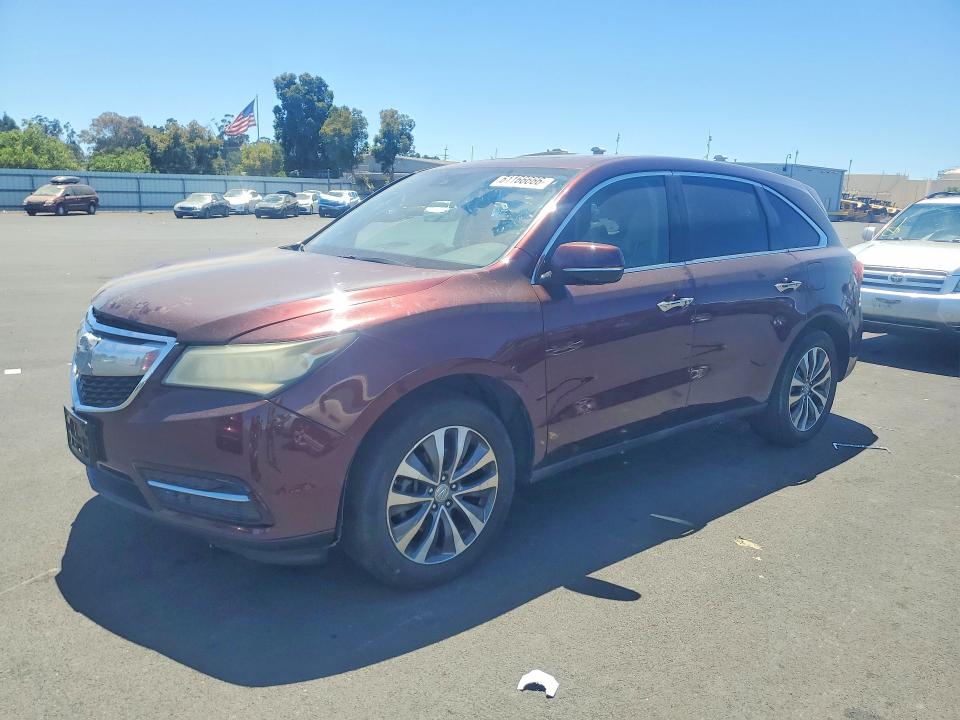 2016 Acura Mdx მანქანა იყიდება აუქციონზე, vin: 5FRYD4H43GB054263, აუქციონის ნომერი: 61166666