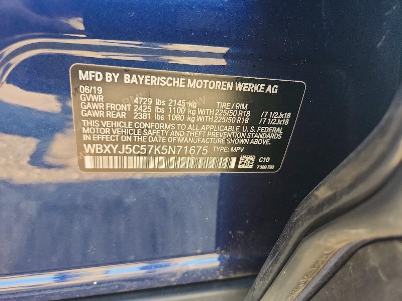 Aukcja sprzedaży 2019 Bmw X2, vin: WBXYJ5C57K5N71675, numer aukcji: 61156356