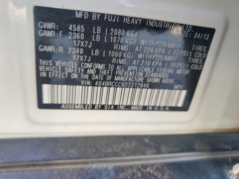 Продаж на аукціоні авто 2013 Subaru Outback 2., vin: 4S4BRCCC6D3312846, номер лоту: 61475296
