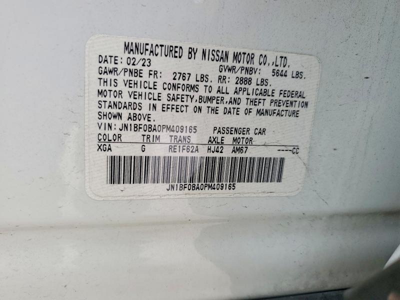 Aukcja sprzedaży 2023 Nissan Ariya, vin: JN1BF0BA0PM409165, numer aukcji: 63230916