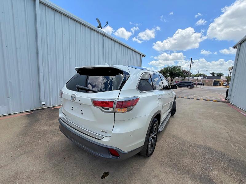 2016 Toyota Highlander მანქანა იყიდება აუქციონზე, vin: 5TDKKRFH9GS155738, აუქციონის ნომერი: 59916366