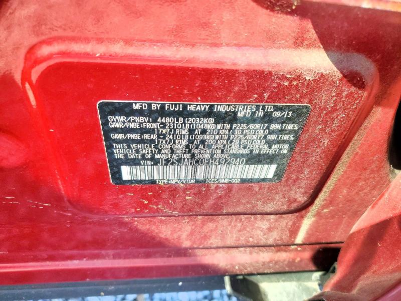 61803206 :رقم المزاد ، JF2SJAHC0EH492940 vin ، 2014 Subaru Forester مزاد بيع