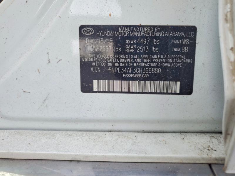 Продаж на аукціоні авто 2016 Hyundai Sonata, vin: 5NPE34AF3GH366880, номер лоту: 60601056