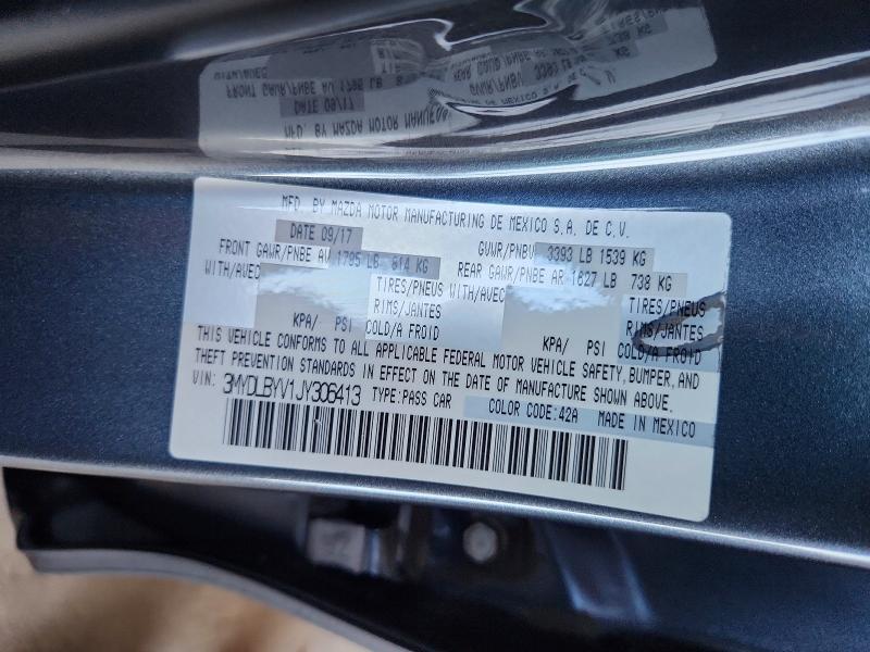 60493936 :رقم المزاد ، 3MYDLBYV1JY306413 vin ، 2018 Toyota Yaris Ia مزاد بيع