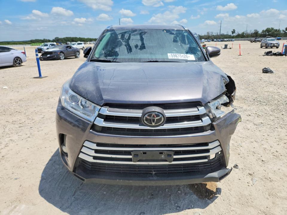 59838426 :رقم المزاد ، 5TDKZRFHXJS549736 vin ، 2018 Toyota Highlander مزاد بيع