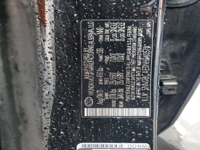 2022 Hyundai Tucson მანქანა იყიდება აუქციონზე, vin: 5NMJBCAE0NH040578, აუქციონის ნომერი: 62935686