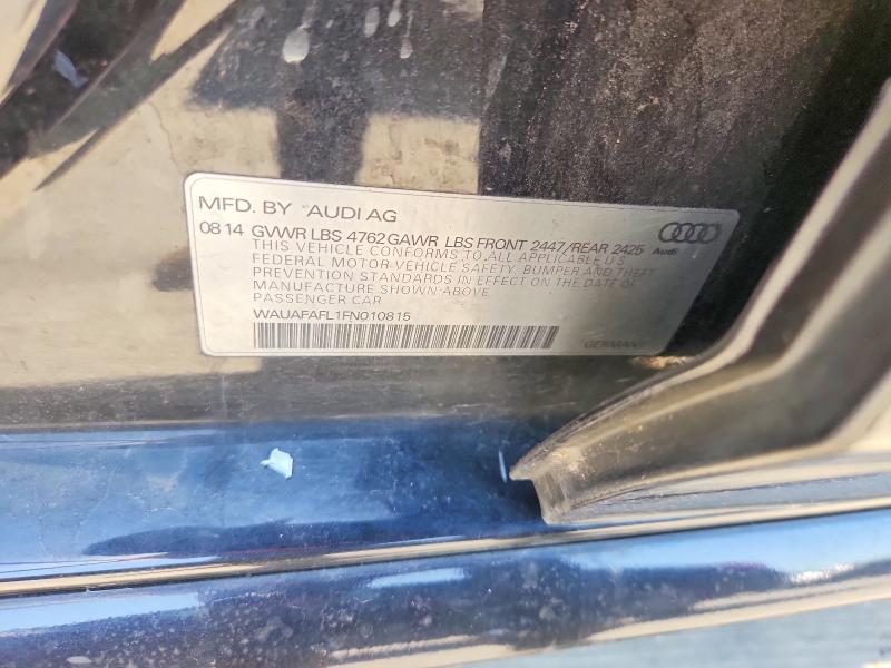 2015 Audi A4 მანქანა იყიდება აუქციონზე, vin: WAUAFAFL1FN010815, აუქციონის ნომერი: 60271996
