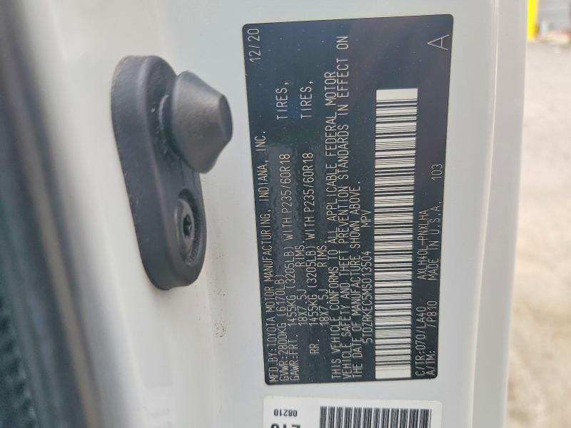 Aukcja sprzedaży 2021 Toyota Sienna, vin: 5TDZRKEC5MS013504, numer aukcji: 61779516
