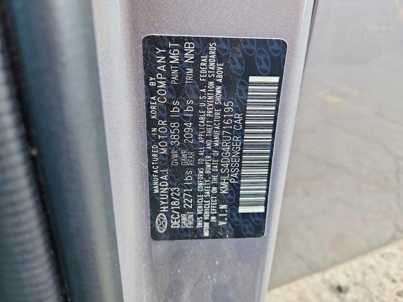 Продажа на аукционе авто 2024 Hyundai Elantra, vin: KMHLS4DG4RU716195, номер лота: 62722316