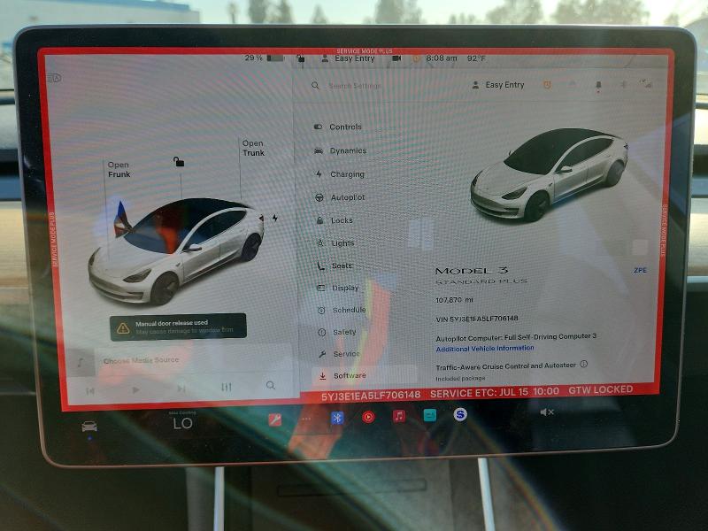 Aukcja sprzedaży 2020 Tesla Model 3, vin: 5YJ3E1EA5LF706148, numer aukcji: 61543556