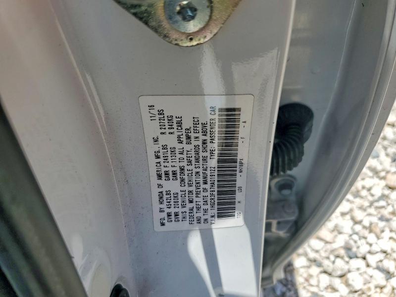 Продаж на аукціоні авто 2017 Honda Accord, vin: 1HGCR3F87HA019122, номер лоту: 60036716