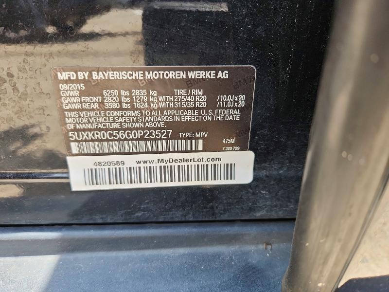 Продажа на аукционе авто 2016 Bmw X5, vin: 5UXKR0C56G0P23527, номер лота: 60767076