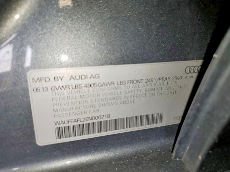 Aukcja sprzedaży 2014 Audi A4, vin: WAUFFAFL2EN000718, numer aukcji: 62325506