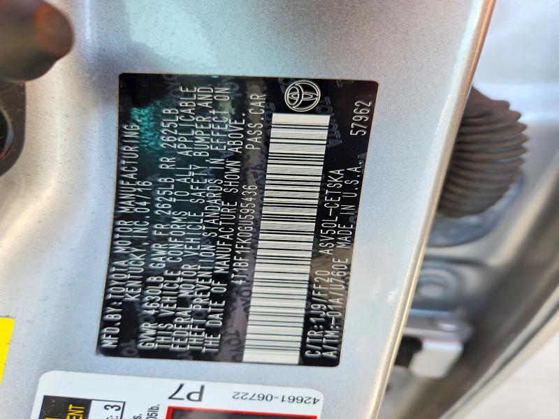 Продаж на аукціоні авто 2016 Toyota Camry, vin: 4T1BF1FK0GU595436, номер лоту: 62295466
