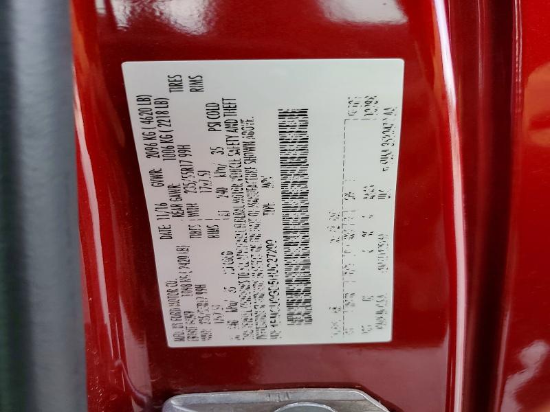 Aukcja sprzedaży 2017 Ford Escape, vin: 1FMCU0GD5HUC27209, numer aukcji: 61886966