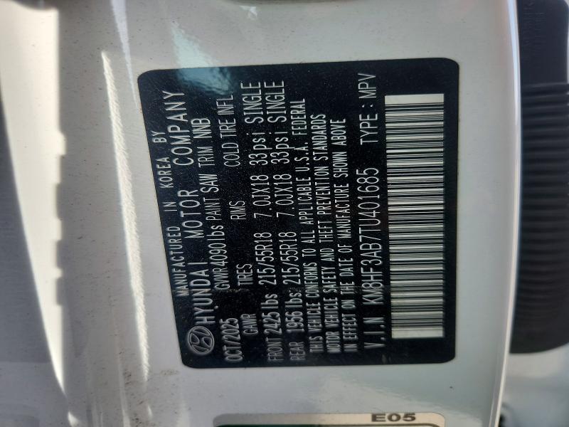Aukcja sprzedaży 2026 Hyundai Kona, vin: KM8HF3AB7TU401685, numer aukcji: 62213626