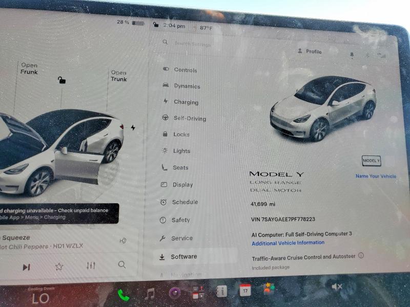 Aukcja sprzedaży 2023 Tesla Model Y, vin: 7SAYGAEE7PF778223, numer aukcji: 61501376