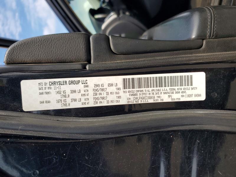 Продаж на аукціоні авто 2012 Jeep Grand Cherokee, vin: 1C4RJFAG0CC166010, номер лоту: 60242616