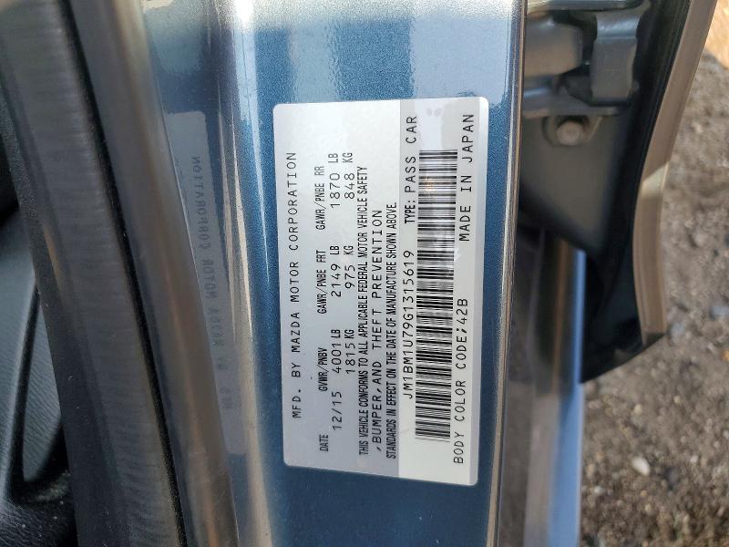 2016 Mazda 3 მანქანა იყიდება აუქციონზე, vin: JM1BM1U79G1315619, აუქციონის ნომერი: 63008316