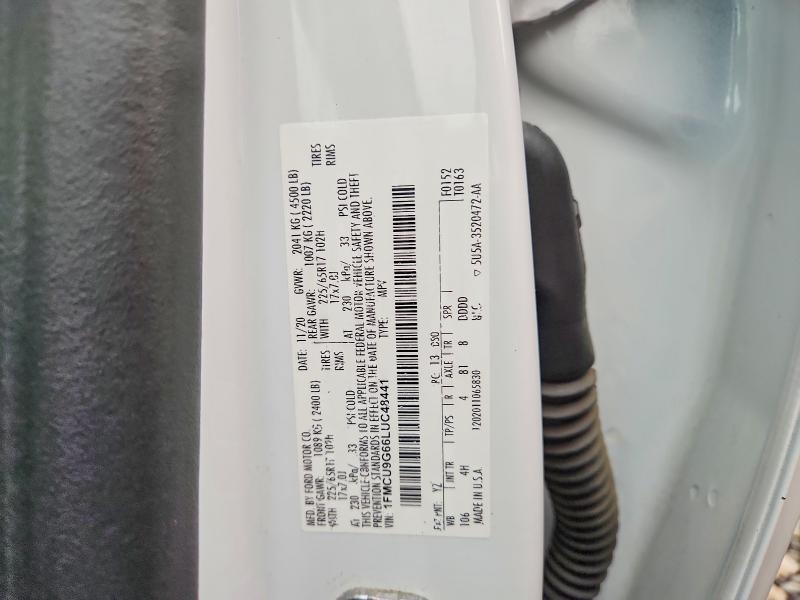 Aukcja sprzedaży 2020 Ford Escape, vin: 1FMCU9G66LUC48441, numer aukcji: 61509776