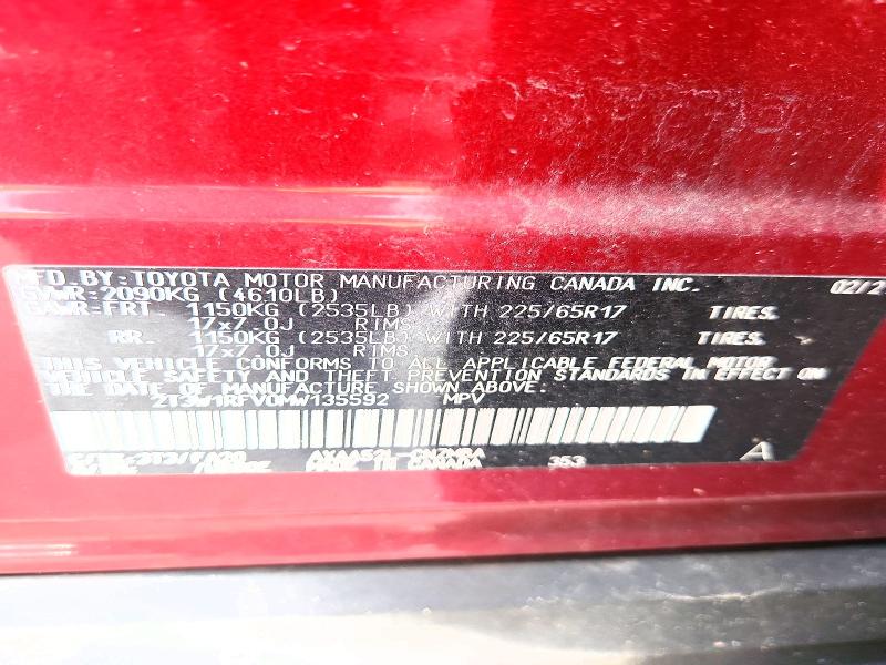 Продажа на аукционе авто 2021 Toyota Rav4, vin: 2T3W1RFV0MW135592, номер лота: 61770046