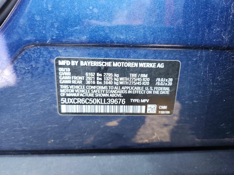 Продаж на аукціоні авто 2019 Bmw X5, vin: 5UXCR6C50KLL39676, номер лоту: 59556496