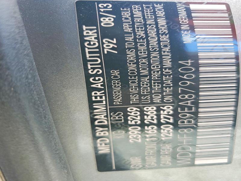2014 Mercedes-benz E მანქანა იყიდება აუქციონზე, vin: WDDHF8JB9EA879604, აუქციონის ნომერი: 60297526