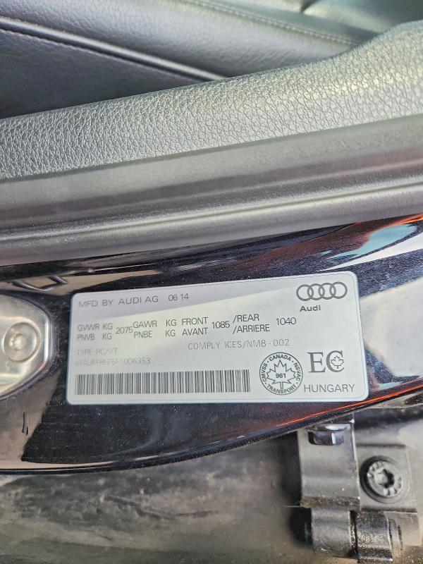 Продажа на аукционе авто 2015 Audi A3, vin: WAUFFRFF5F1006353, номер лота: 59708186