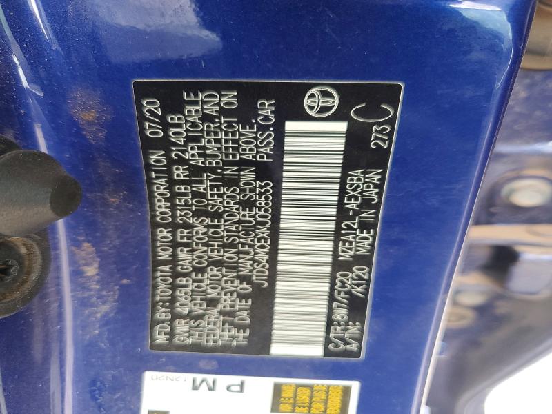 Продажа на аукционе авто 2021 Toyota Corolla, vin: JTDS4MCEXMJ058533, номер лота: 60925586