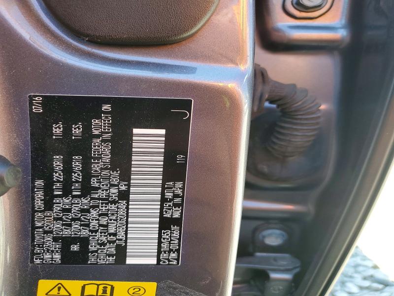 62433276 :رقم المزاد ، JTJBARBZ0G2088484 vin ، 2016 Lexus Nx 200t مزاد بيع