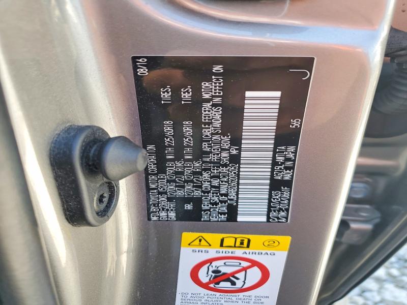 59964886 :رقم المزاد ، JTJBARBZ6G2095052 vin ، 2016 Lexus Nx 200t مزاد بيع
