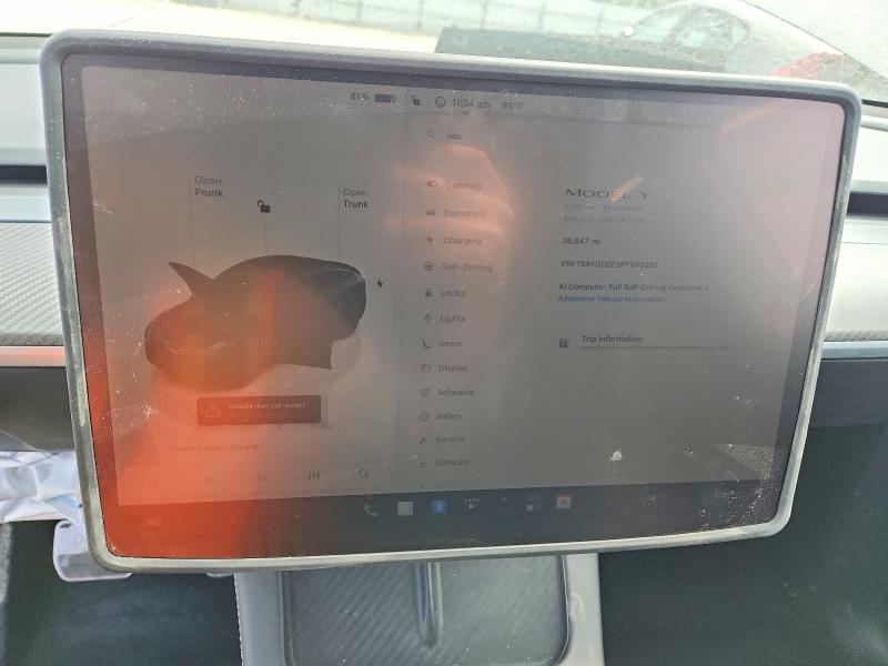 Продажа на аукционе авто 2023 Tesla Model Y, vin: 7SAYGDEE9PF840285, номер лота: 61000286