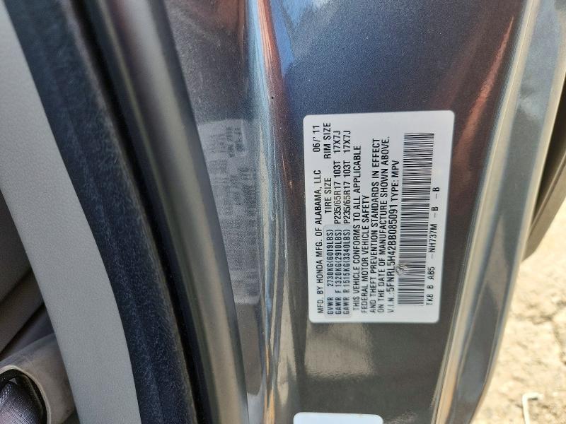 2011 Honda Odyssey მანქანა იყიდება აუქციონზე, vin: 5FNRL5H42BB085091, აუქციონის ნომერი: 63393676