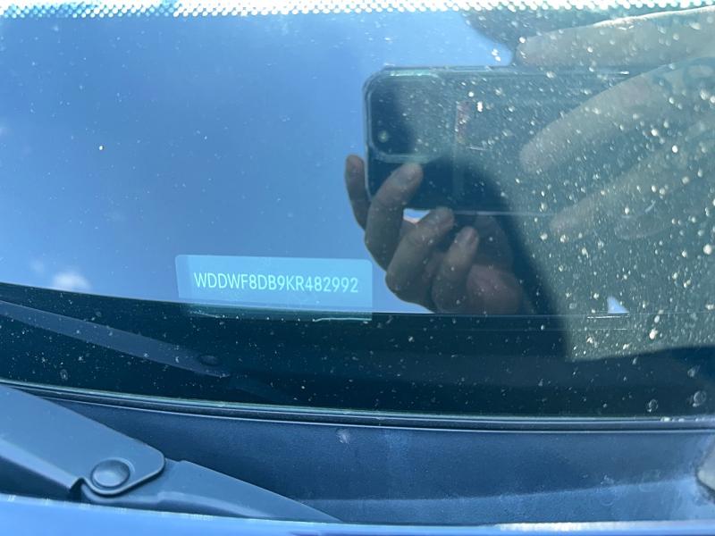 2019 Mercedes-benz C მანქანა იყიდება აუქციონზე, vin: WDDWF8DB9KR482992, აუქციონის ნომერი: 61763946