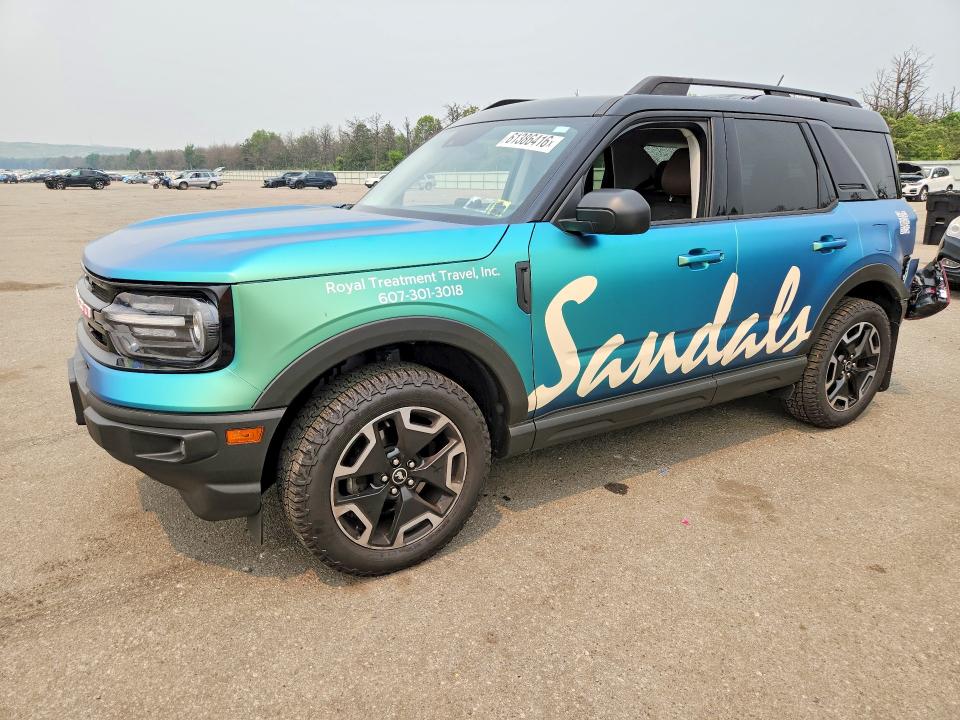 Auction sale of the 2021 Ford Bronco Sport, vin: 3FMCR9C61MRA57705, lot number: 61386416