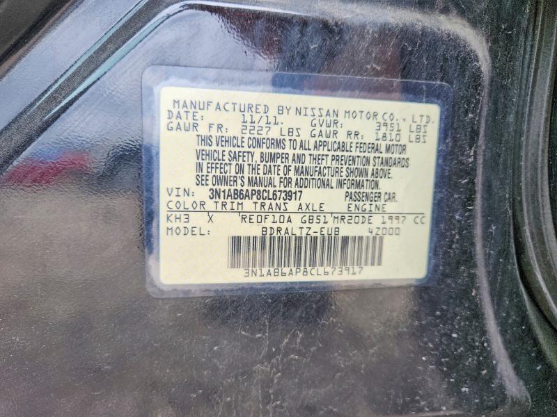 Продажа на аукционе авто 2012 Nissan Sentra, vin: 3N1AB6AP8CL673917, номер лота: 61726146