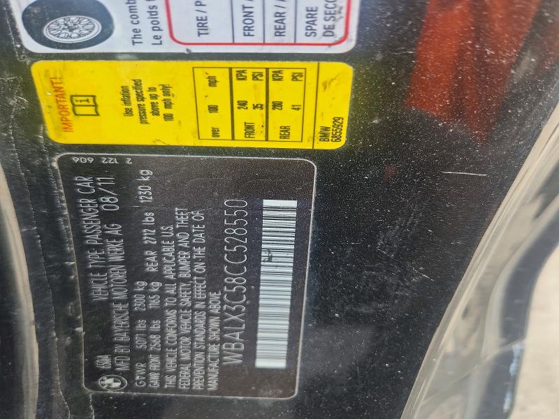 Продажа на аукционе авто 2012 Bmw 650, vin: WBALX3C58CC528550, номер лота: 60068636