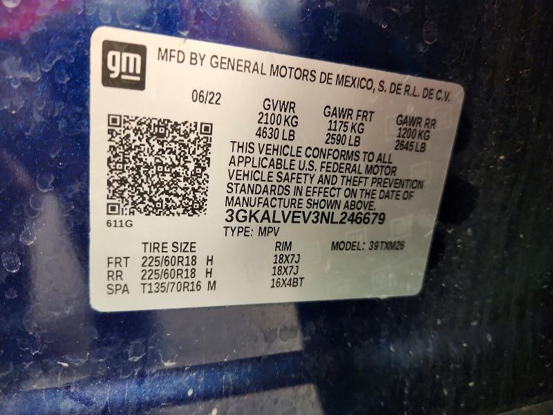 Продаж на аукціоні авто 2022 Gmc Terrain, vin: 3GKALVEV3NL246679, номер лоту: 61427836