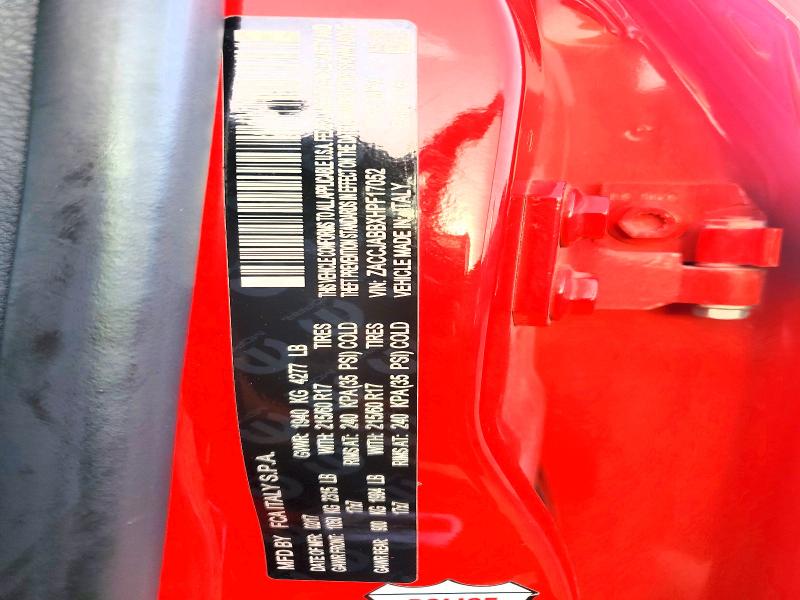 Продажа на аукционе авто 2017 Jeep Renegade, vin: ZACCJABBXHPF17052, номер лота: 60008876