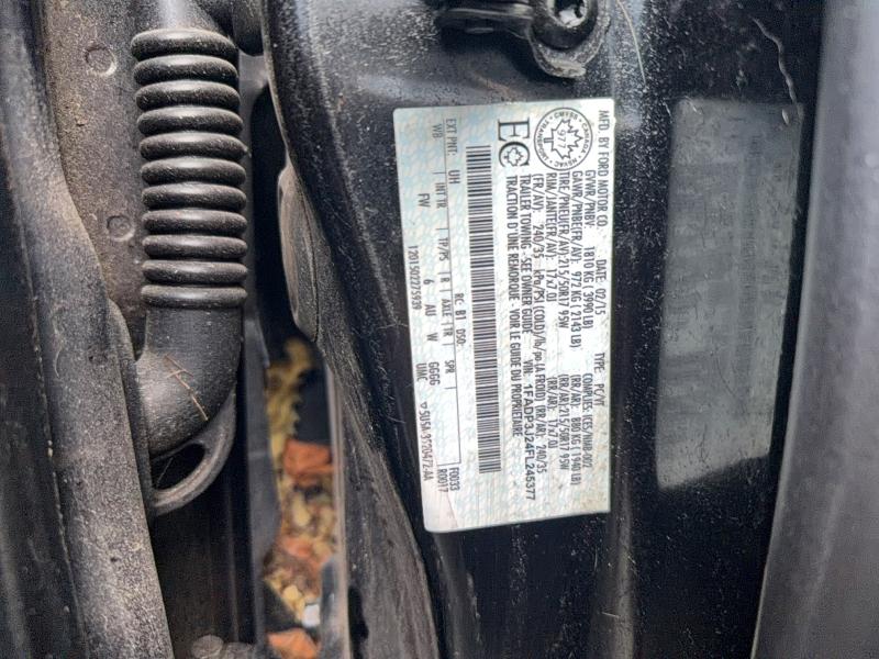 2015 Ford Focus მანქანა იყიდება აუქციონზე, vin: 1FADP3J24FL245377, აუქციონის ნომერი: 61447526