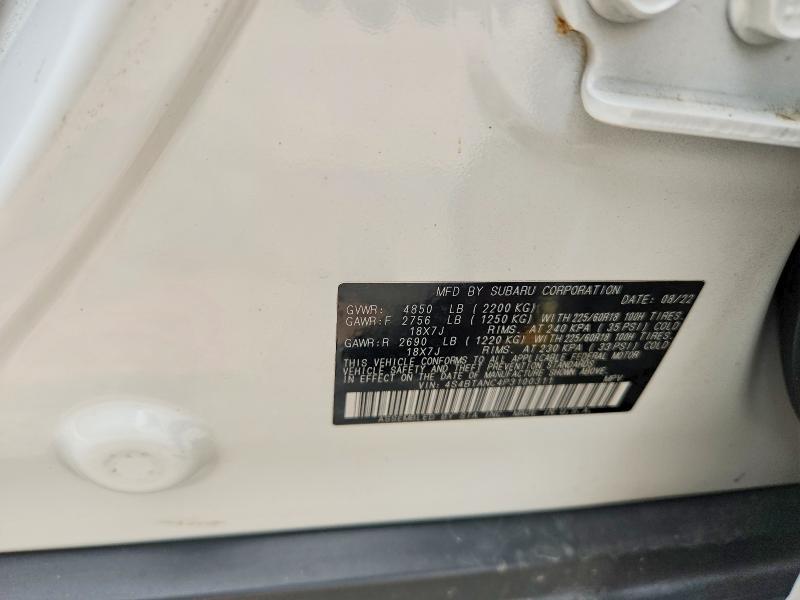 Aukcja sprzedaży 2023 Subaru Outback, vin: 4S4BTANC4P3100311, numer aukcji: 61206426