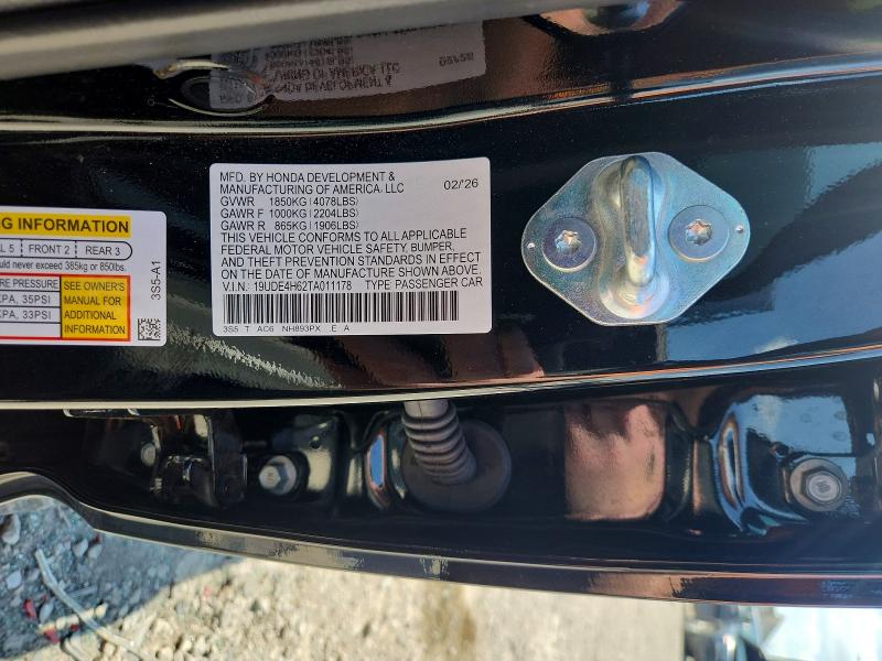 Aukcja sprzedaży 2026 Acura Integra, vin: 19UDE4H62TA011178, numer aukcji: 59254806