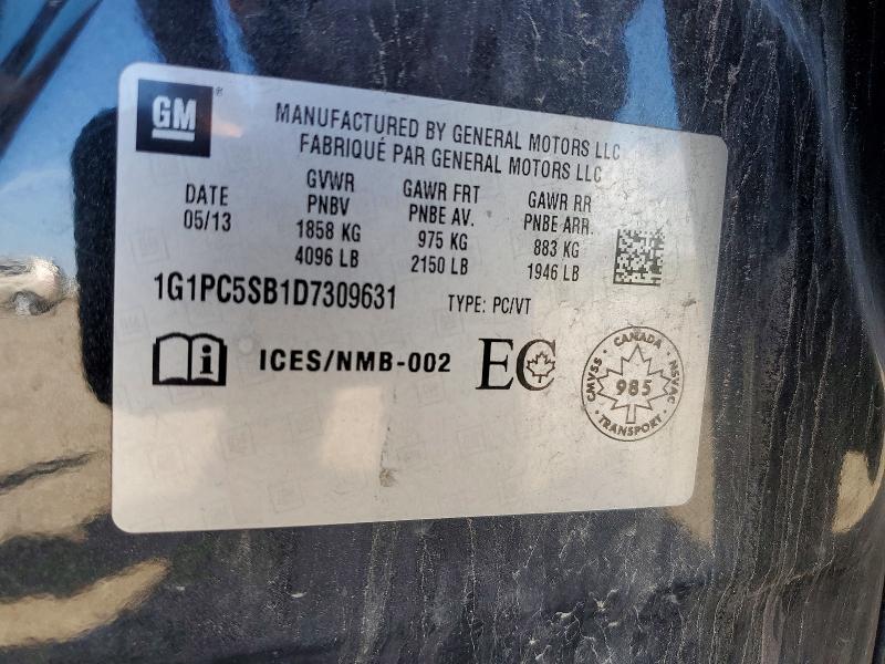 Продажа на аукционе авто 2013 Chevrolet Cruze, vin: 1G1PC5SB1D7309631, номер лота: 60813716