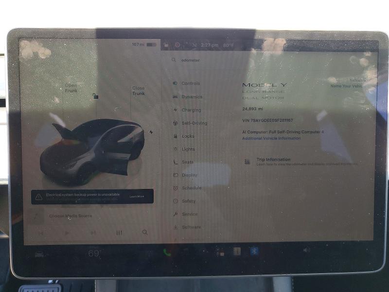 Продаж на аукціоні авто 2025 Tesla Model Y, vin: 7SAYGDEE0SF281167, номер лоту: 59324466